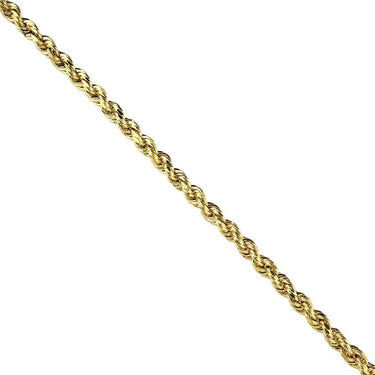 10k Yellow Gold Rope Chain 6.5 mm